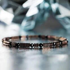 Black Onyx Bracelet VI (4mm) -Aurum Brothers square3 BlackOnyxBraceletVI 4mm 1