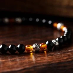 Black Tourmaline Bracelet VI (4mm) -Aurum Brothers square3 BlackTourmalineBraceletVI 4mm 1