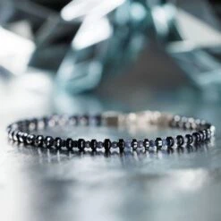 Blue Sapphire Bracelet IX (2mm) -Aurum Brothers square3 BlueSapphireBraceletIX 2mm