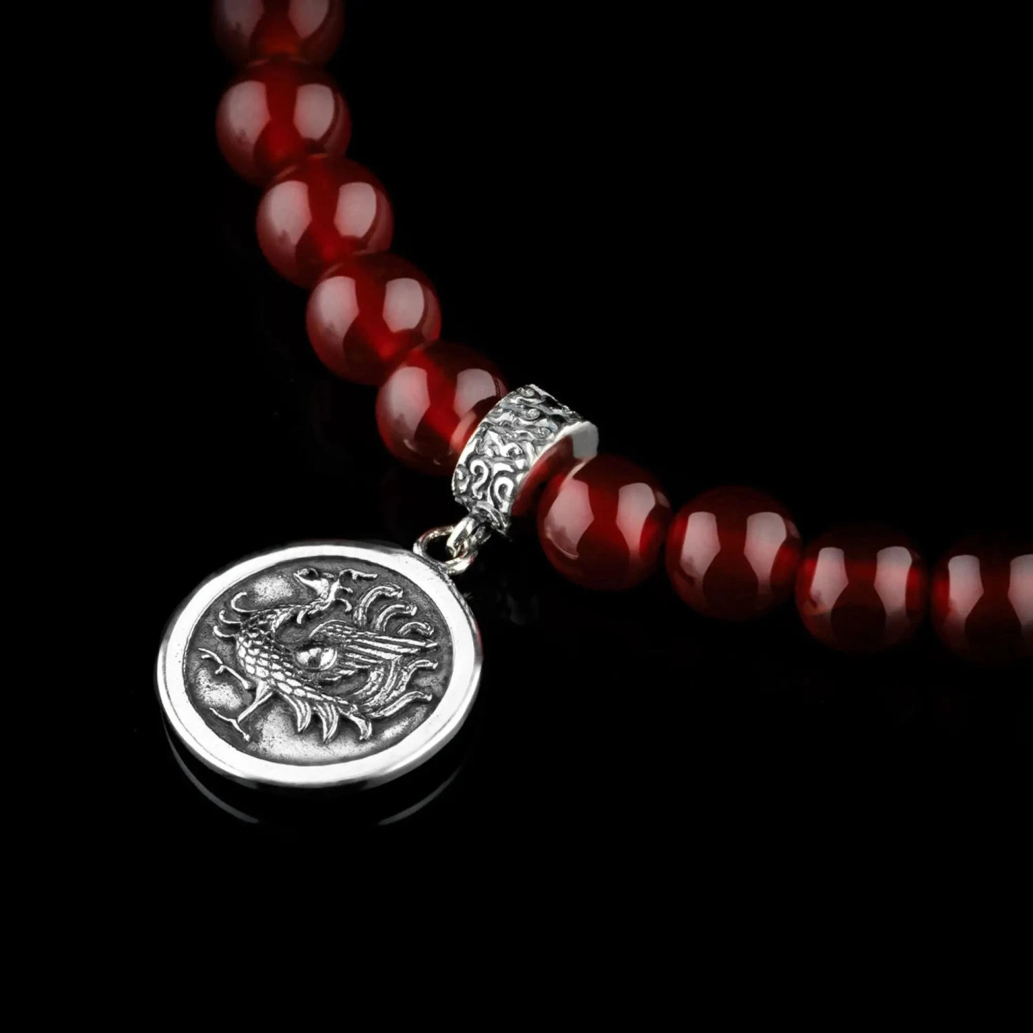 Vermillion Bird Bracelet (6mm) 3 Vermillion Bird Bracelet (6mm) - Image 3