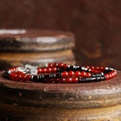 Carnelian Bracelet XIX (4mm) -Aurum Brothers square3 CarnelianBraceletXIX 4mm