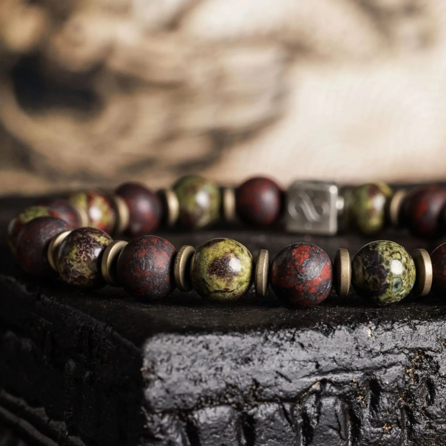 Dragon Blood Jasper Bracelet XI (8mm) 5 Dragon Blood Jasper Bracelet XI (8mm) - Image 5
