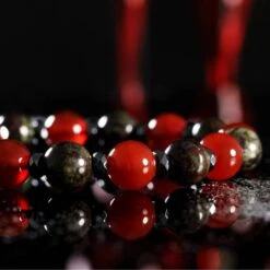 Dragon Blood﻿﻿﻿ Jasper - Carnelian Bracelet IV (10mm) -Aurum Brothers square3 DragonBlood Jasper CarnelianBraceletIV 10mm 1
