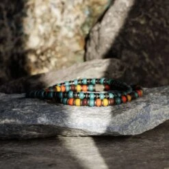 Hematite - Blue Bracelet XVII (4mm) -Aurum Brothers square3 Hematite BlueBraceletXVII 4mm 1