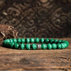 Malachite Bracelet IV (6mm) -Aurum Brothers square3 MalachiteBraceletIV 6mm