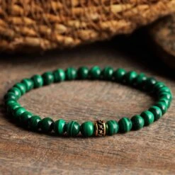 Malachite Gold Bracelet I (6mm) 7 Malachite Gold Bracelet I (6mm) -Aurum Brothers square3 MalachiteGoldBraceletI 6mm