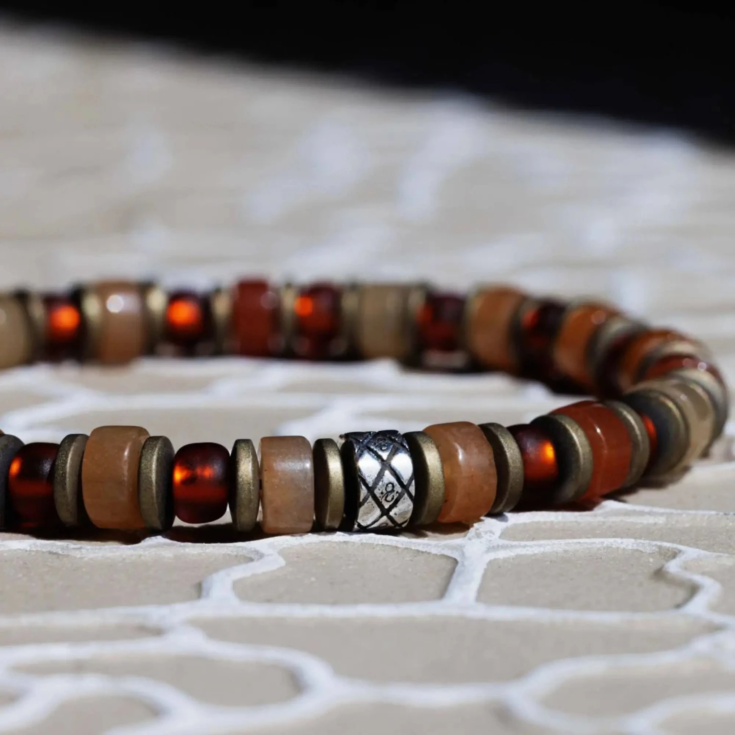 Orange Aventurine Bracelet V (6mm) 3 Orange Aventurine Bracelet V (6mm) - Image 3