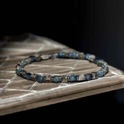 Picasso Jasper - Aquamarine Bracelet V (4mm) En -Aurum Brothers square3 PicassoJasper AquamarineBraceletV 4mm 1