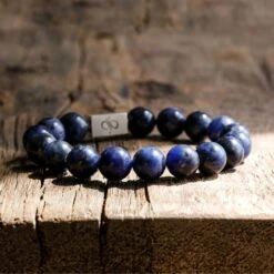 Sodalite Bracelet VII (12mm) -Aurum Brothers square3 SodaliteBraceletVII 12mm 1