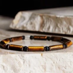 Tiger Eye Bracelet IV (4mm) 17 Tiger Eye Bracelet IV (4mm) -Aurum Brothers square3 TigerEyeBraceletIV 4mm 1