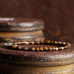 Tiger Eye Bracelet XII (4mm) -Aurum Brothers square3 TigerEyeBraceletXII 4mm