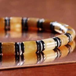 Yellow Jade Bracelet V (6mm) -Aurum Brothers square3 YellowJadeBraceletV 6mm 1