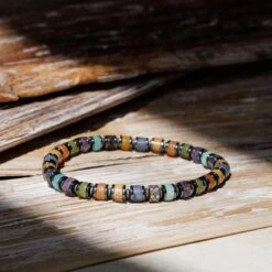 Amazonite-Amethyst-Aventurine-Jade-Labradorite-Landscape Jasper Bracelet IV (6mm) -Aurum Brothers square4 Amazonite Amethyst Aventurine Jade Labradorite LandscapeJasperBraceletIV 6mm