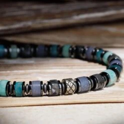 Amazonite-Aventurine-Apatite-Labradorite Bracelet IV (6mm) 8 Amazonite-Aventurine-Apatite-Labradorite Bracelet IV (6mm) -Aurum Brothers square4 Amazonite Aventurine Kyanite LabradoriteBraceletIV 6mm