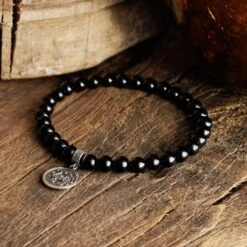 Black Tourmaline - Black Tortoise Bracelet (6mm) 9 Black Tourmaline - Black Tortoise Bracelet (6mm) -Aurum Brothers square4 BlackTourmaline BlackTortoiseBracelet 6mm 1
