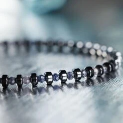 Blue Sapphire Bracelet IX (2mm) -Aurum Brothers square4 BlueSapphireBraceletIX 2mm