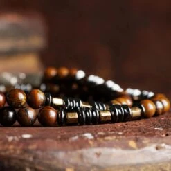 Tiger Iron Bracelet V (4mm) -Aurum Brothers square4 TigerIronBraceletV 4mm