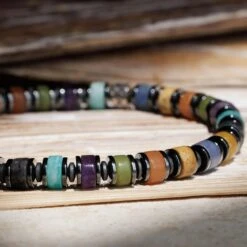 Amazonite-Amethyst-Aventurine-Jade-Labradorite-Landscape Jasper Bracelet IV (6mm) -Aurum Brothers square5 Amazonite Amethyst Aventurine Jade Labradorite LandscapeJasperBraceletIV 6mm