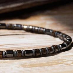 Bronzite Bracelet V (4mm) -Aurum Brothers square5 BronziteBraceletV 4mm