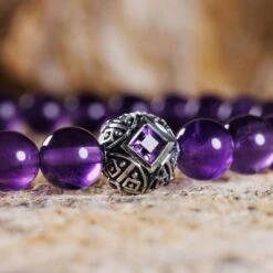Paladin Amethyst - Amethyst Bracelet I (6mm) -Aurum Brothers square5 PaladinAmethyst AmethystBraceletI 6mm