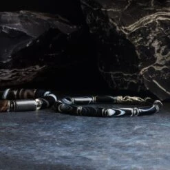 Tuxedo Agate Bracelet II (6mm) -Aurum Brothers tuxedoagate1