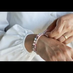 Pink Opal Bracelet II (4mm) -Aurum Brothers wristpinkopal pinkbotswana bfb6af6f d4df 4a29 a817 29e2c658466e